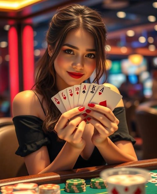 Colorful lobby style image introducing 7j777 casino mobile homepage